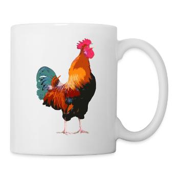 Le coq - Mug blanc - blanc - Droite