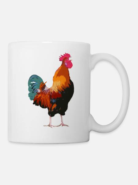 Hahn - Tasse - Weiß
