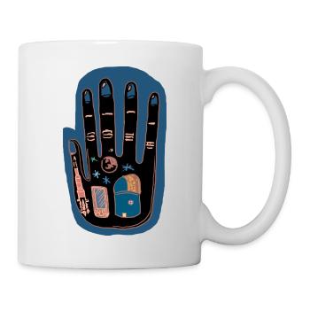 Hand von morgen - Tasse - Weiß - Rechts