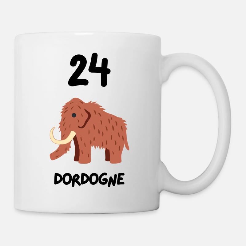 24 Dordogne Mammouth - Mug blanc - blanc