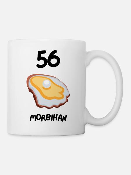 56 Morbihan Huitre Bretagne - Mug blanc - blanc