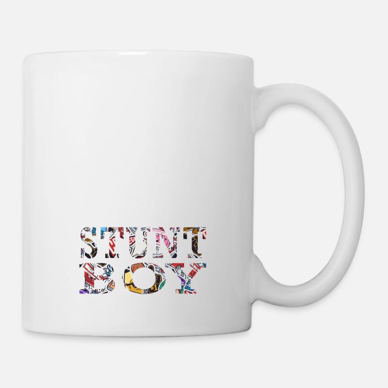 Stunt ScooterBoy Skater Boys Pedal Scooter Tricks - Mug - white