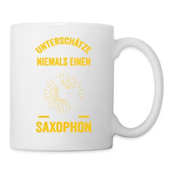 Saxophon Opa Saxophonist Papa Musikverein - Tasse - Weiß - Rechts
