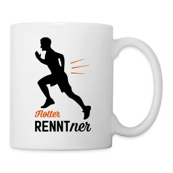 Flotter RENNTner - Jogger - Tasse - Weiß - Rechts
