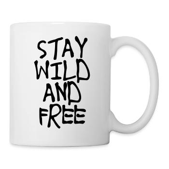 Stay Wild and Free - Mug - white - Right