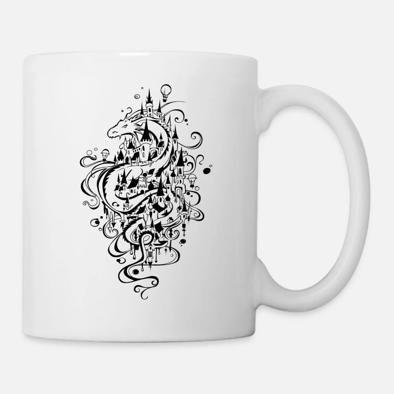 Ville du Dragon - Mug blanc - blanc