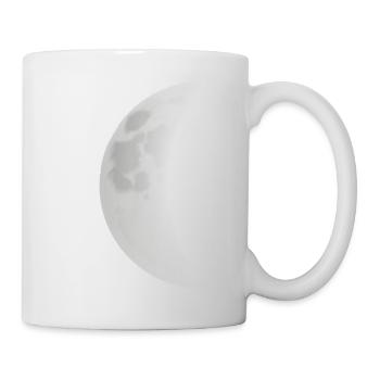 Der Mond ist eskalieren - Tasse - Weiß - Rechts