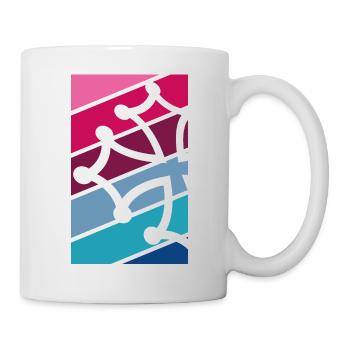 Kreuz Occitane mehrfarbig - Tasse - Weiß - Rechts