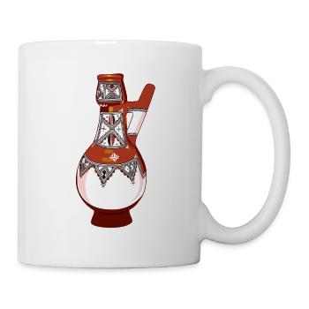 Töpferwaren Kabyle Motif - Tasse - Weiß - Rechts
