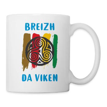 Bretagne - Breizh da viken - Mug blanc - blanc - Droite