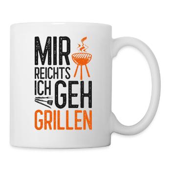 Ich geh grillen Geschenk BBQ Chef - Tasse - Weiß - Rechts