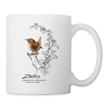 Zaunkönig - Tasse - Weiß - Rechts