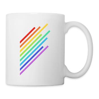 Rainbow LGBT Aviator Airplane Pilot - Mug - white - Right