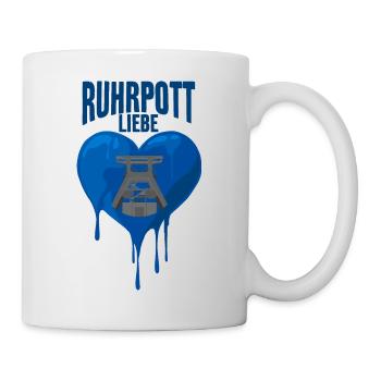 RUHRPOTT LIEBE RUHRGEBIET POTT ZECHE - Tasse - Weiß - Rechts
