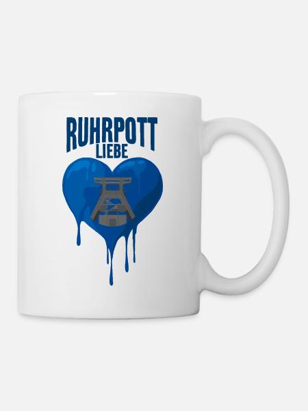 RUHRPOTT LIEBE RUHRGEBIET POTT ZECHE - Tasse - Weiß