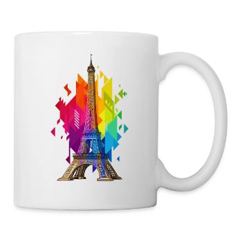 Paris Tour Eiffel France Ville Skyline Art - Mug blanc - blanc - Droite