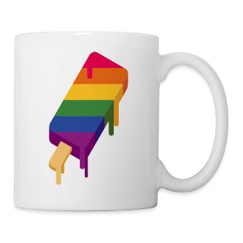 SLURP COLLECTION: ICE CREAM IN STYLE – RAINBOW FLAG - Mug - white - Right