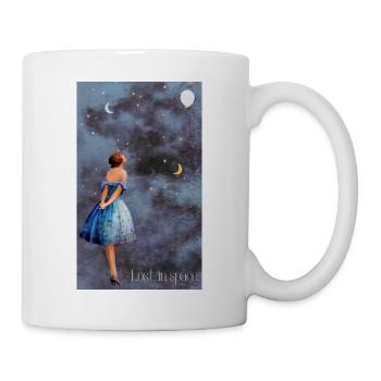 Allez dans l’espace. - Mug blanc - blanc - Droite