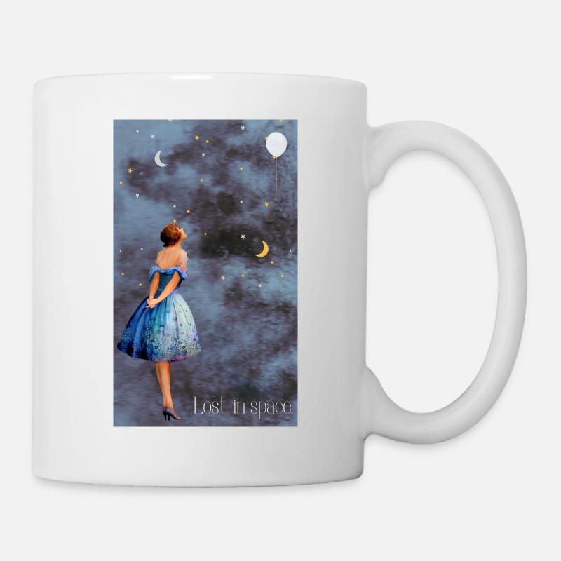 Lost in space. - Tasse - Weiß