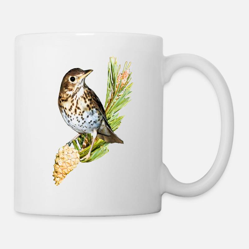 Grive musicienne, tourdre et chiqueuse. - Mug blanc - blanc