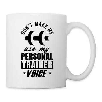 Entraîneur personnel entraîneur de fitness formation voix - Mug blanc - blanc - Droite