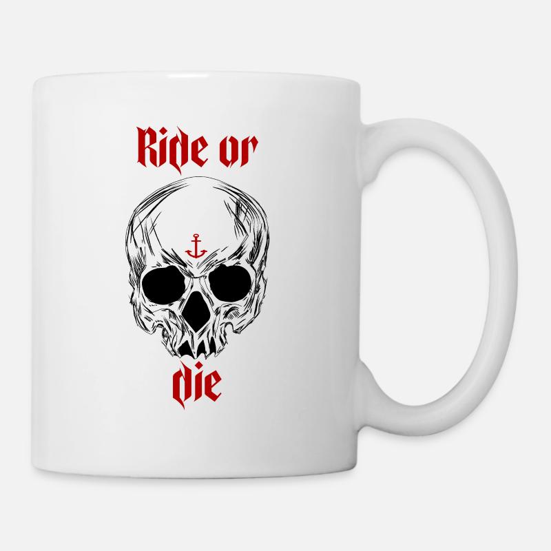 Ride or die - Tasse - Weiß
