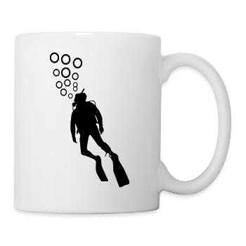 Diving Dive tauchen - Tasse - Weiß - Rechts