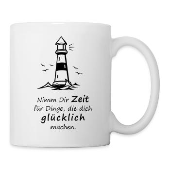 Nimm Dir Zeit - Tasse - Weiß - Rechts