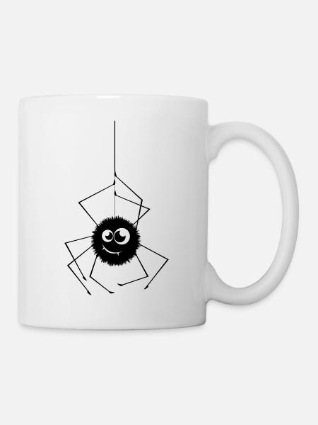Lustige Spinne - Tasse - Weiß