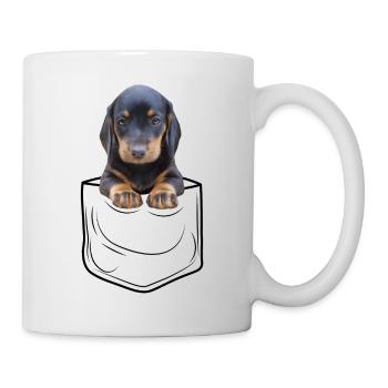 Dachshund Shorthair Dachshund Chest Bag - Mug - white - Right