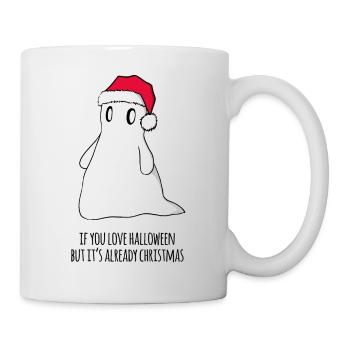 Halloween vs Christmas - Tasse - Weiß - Rechts