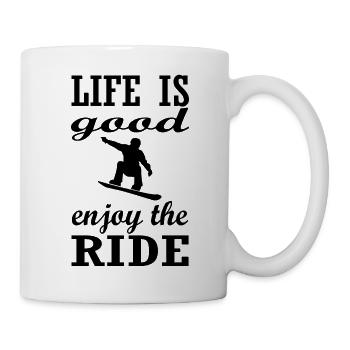 Snowboard Snowboarder - Mug blanc - blanc - Droite
