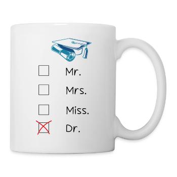 Doctorat d’études supérieures - Mug blanc - blanc - Droite