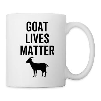 La vie des chèvres compte - Mug blanc - blanc - Droite
