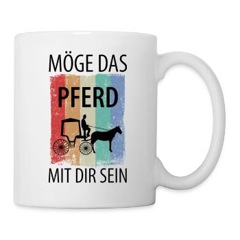 Kutscher Kutsche Pferdekutscher Kutschieren - Tasse - Weiß - Rechts