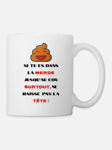 Humour de merde - Mug blanc - blanc