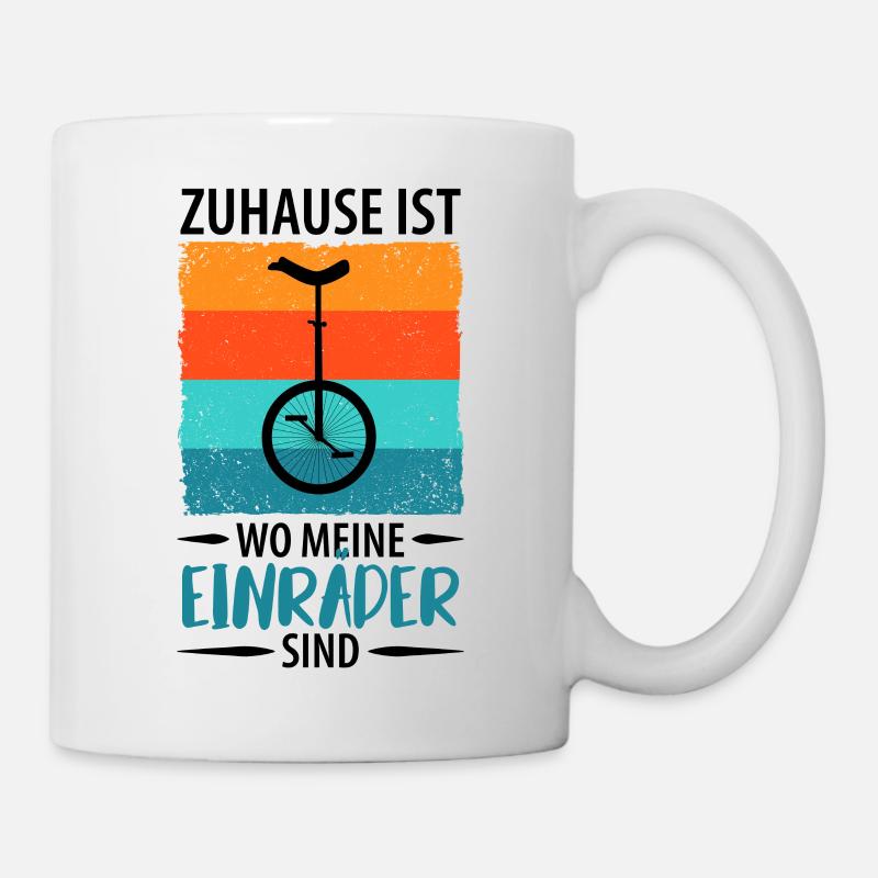 Einrad Einradfahrer Einradfahrerin - Tasse - Weiß