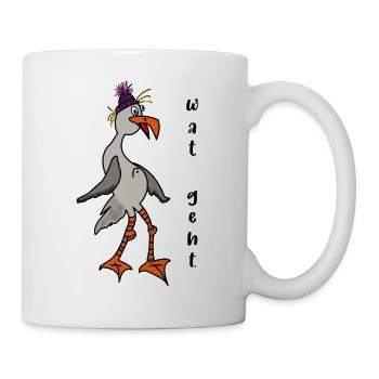Möwe wat geht - Tasse - Weiß - Rechts