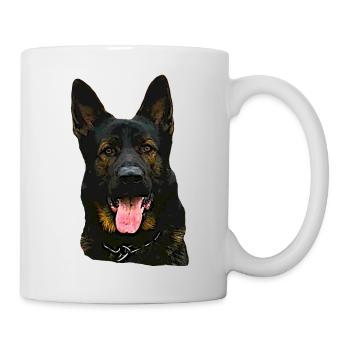 Chien de berger Tête de chien Pet Dog Sports - Mug blanc - blanc - Droite