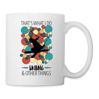 Ski ski Skieurs Vacances au ski - Mug blanc - blanc - Droite