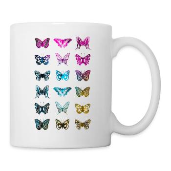 SCHMETTERLING FALTER - Tasse - Weiß - Rechts