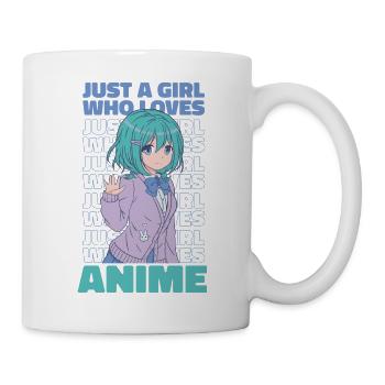 Juste une fille qui aime Anime Anime Girl Anime Merch - Mug blanc - blanc - Droite