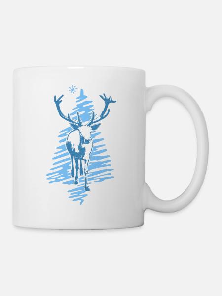 Cerf - Mug blanc - blanc