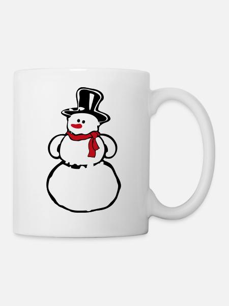 Schneemann - Tasse - Weiß