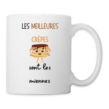 Les meilleures crêpes sont les miennes - Mug blanc - blanc - Droite
