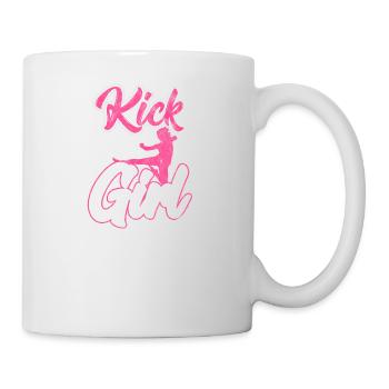 Shirt for karate woman or girl as a gift - Mug - white - Right