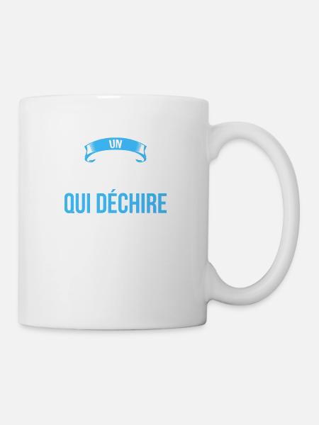 je suis un Doudou qui déchire cadeau humour - Mug blanc - blanc