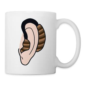 Hearing aid Hearing impaired, deaf and hard of hea - Mug - white - Right