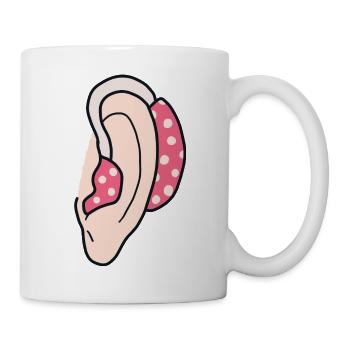 Hearing aid Hearing impaired, deaf and hard of hea - Mug - white - Right