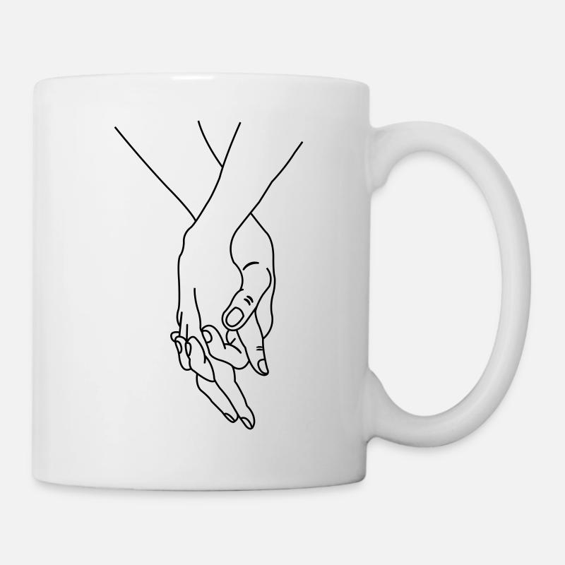 hands couple - Mug - white